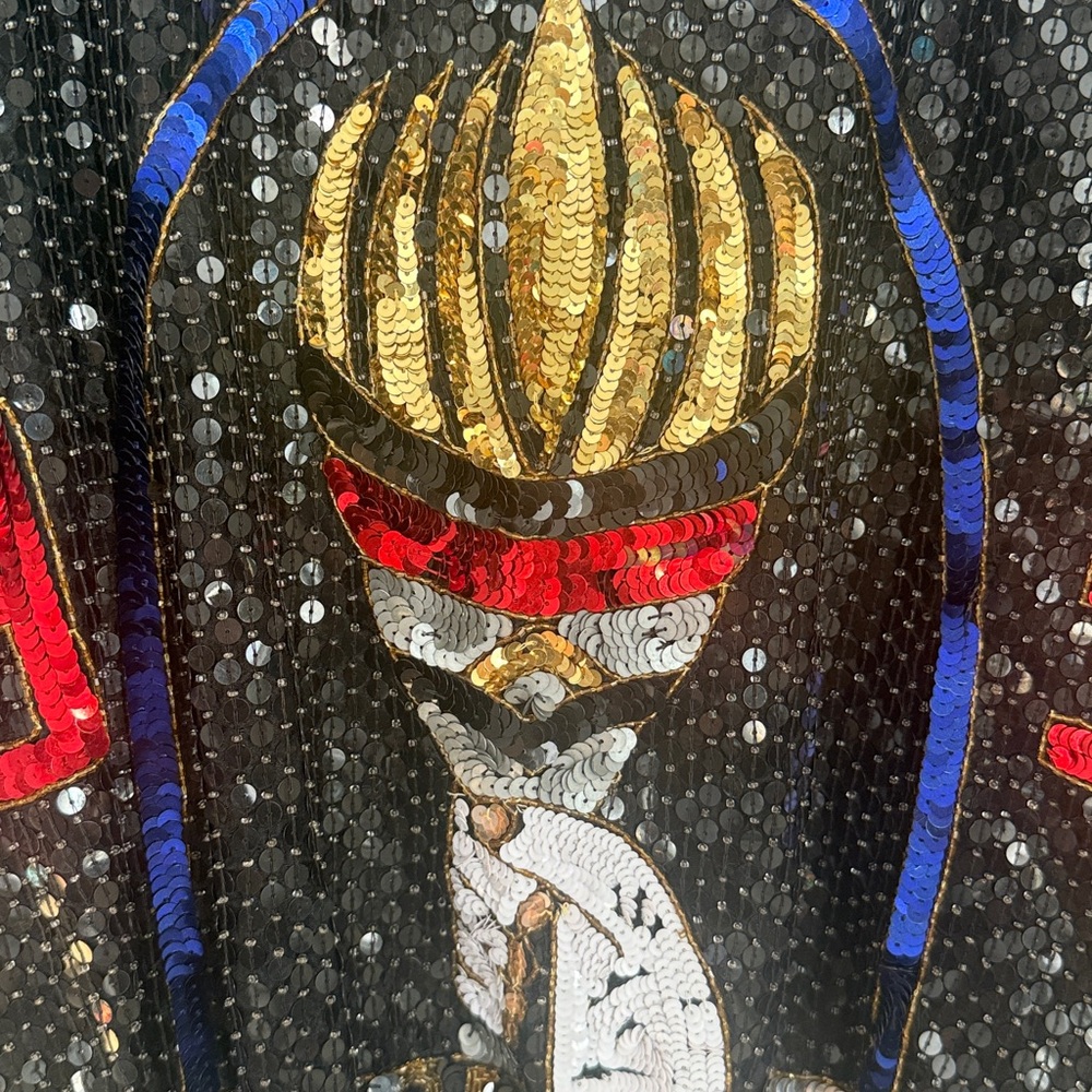 Vintage USA Olympics Atlanta 1996 Sequin Americana Style Zip Up Varsity Jacket - Picture 8 of 16